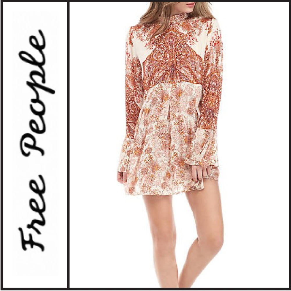 NWT { Free People } “Lady Luck" Printed Tunic